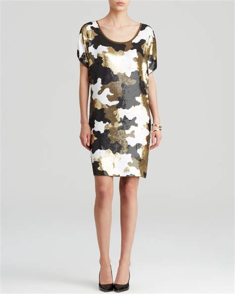 michael kors camo black and ivy dress|Dresses .